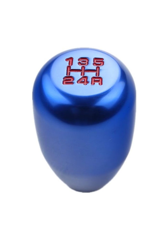 DEWHEL 5 Speed Manual Shift Knob M10x1.5 Screw On Color Blue - Image 1