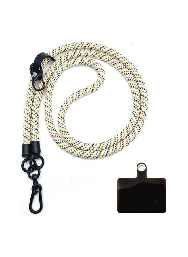 Cell Phone Lanyard, Crossbody Phone Lanyard Adjustable Neck Strap and  Phone Wrist Strap with Phone Tether Patches for Most Smartphones - Image 1