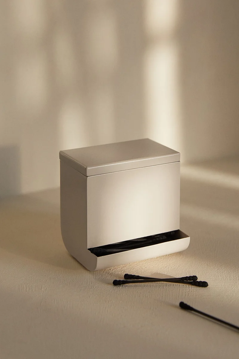 H&M Metal cotton-bud dispenser