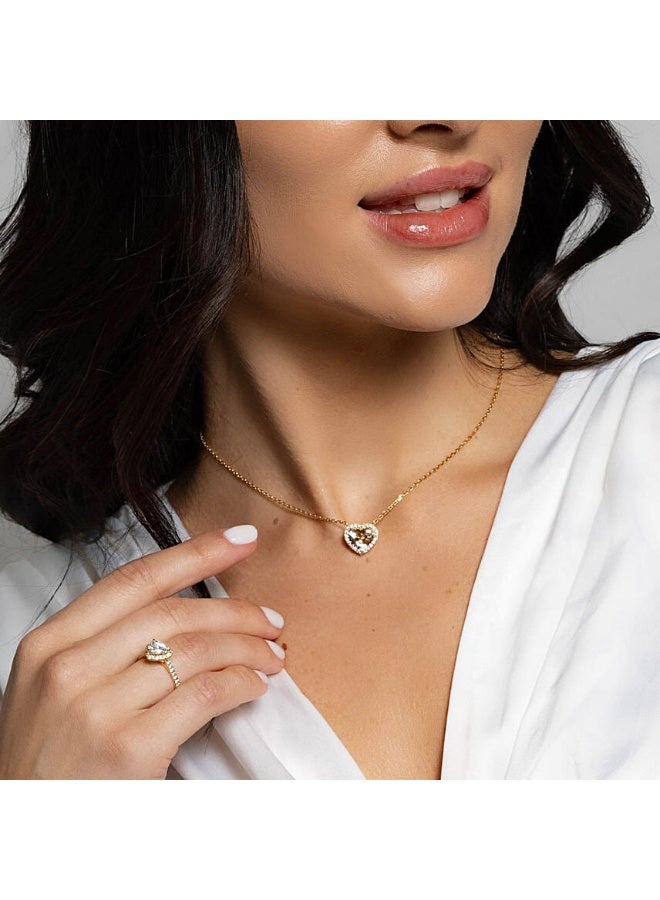FNP 3 Ct Heart Diamond Necklace For Her  - Image 2