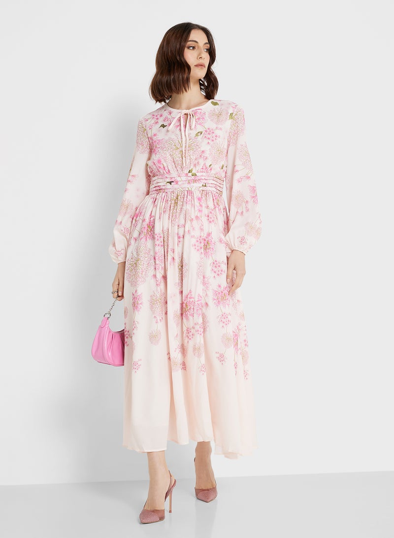 ايلا فستان بطبعة زهور - Image 1