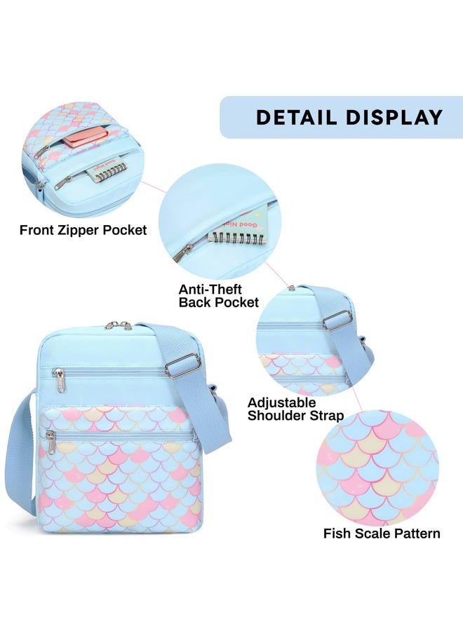 Mygreen Small Crossbody Purse Set for Teen Girls Small Messenger Bags for Kids 9-10 Gifts, Unicorn-black, Medium, Durable - Image 5