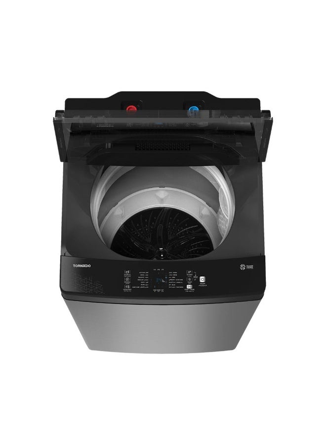 TORNADO Washing Machine 8 Kg Pump Silver TWT-TLN08LSL - Image 2