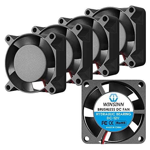 WINSINN DC 25mm Fan 12V 2510 Hydraulic Bearing Brushless Cooling 25mmx10mm 2PIN (Pack of 5Pcs) - Image 1