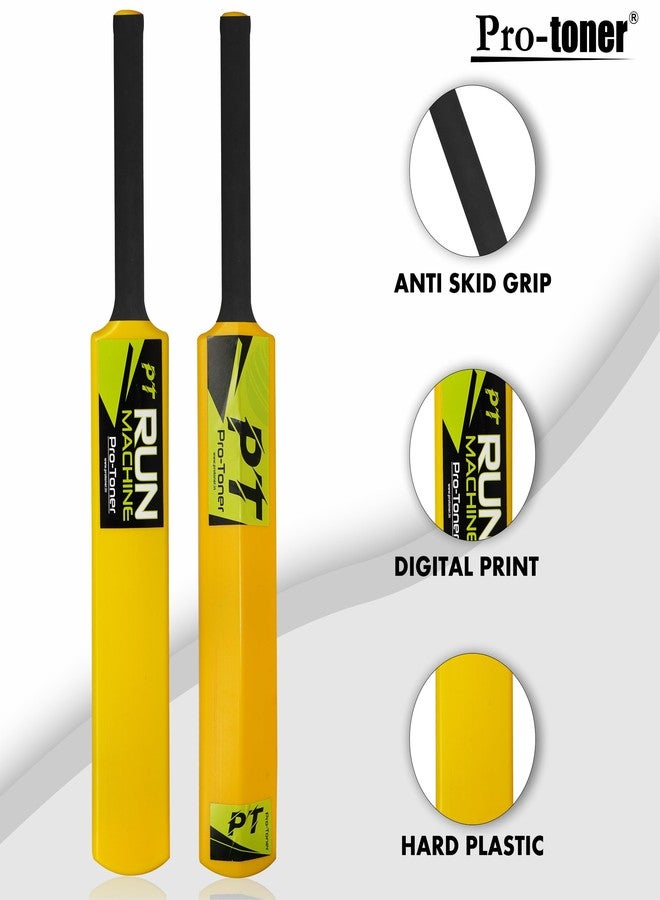 Protoner Kids Cricket Set with 1 Plastic Bats, 3 Stumps and Ball, Yellow - Image 5