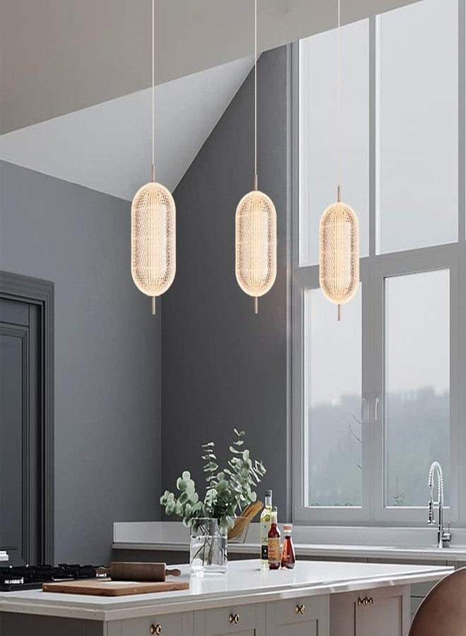CITRA LED 1 Light Modern LED Gold Long Oval Pendant Light - Warm White/Gold - Image 3