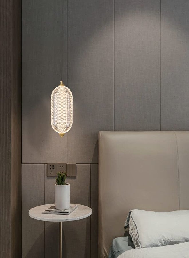 CITRA LED 1 Light Modern LED Gold Long Oval Pendant Light - Warm White/Gold - Image 1
