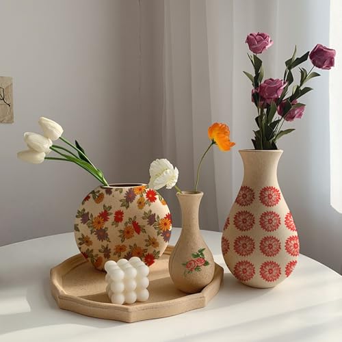 Primst 6PCS Pottery Art DIY Stickers Ceramic Clay Transfer Paper Flower Paper Porcelain Glaze Underglaze Transfers for Pottery Overglaze Enamel Waterslide Decal (Multicolor) - Image 4