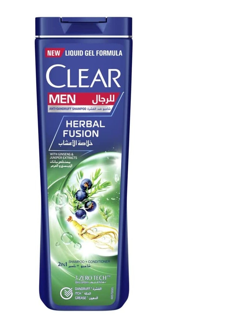 CLEAR Anti-Dandruff Herbal Fusion 2 in 1 Shampoo And Conditioner 400ml - Image 1