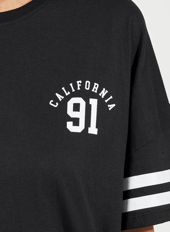 Styli Oversized Dropped Shoulder T-Shirt & Jogger Co-Ords
