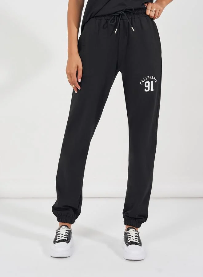 Styli Oversized Dropped Shoulder T-Shirt & Jogger Co-Ords