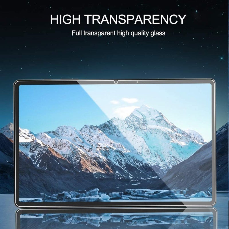 WTech 9H Hardness 0.2mm Thin 2.5D Rounded Edge Anti-Explosion Anti-Fingerprint Scratch Resistance Premium Tempered HD Glass Transparent Screen Protector for Samsung Galaxy Tab S7+ / S7 Plus (1 Pack) - Image 3
