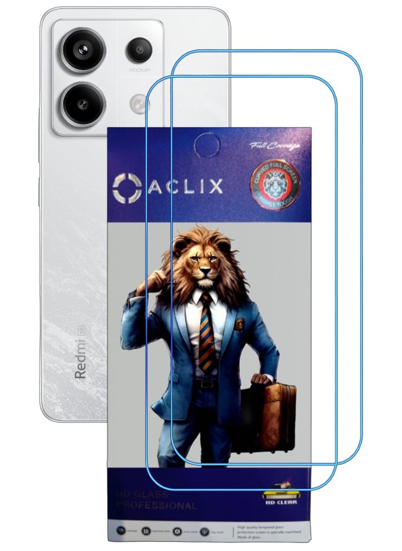 ACLIX 2 Pieces Antistatic ESD Dustproof Premium Quality High Definition Clear Tempered Glass Screen Protector Designed For Xiaomi Redmi Note 13  Pro - Image 1