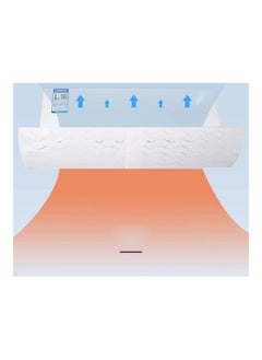 NIBEMINENT Air Conditioning Deflector With Porous Q69 White  - Image 2