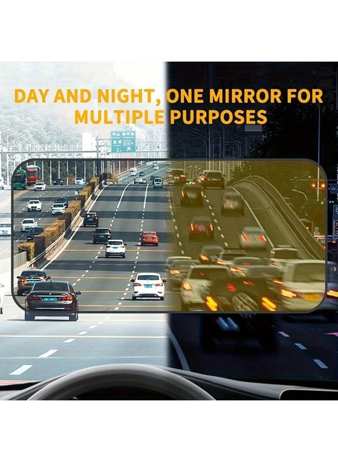 Black Universal Polarized Car Sun Visor Anti Glare Extender Easy Installation UV Light Blocking - Image 3