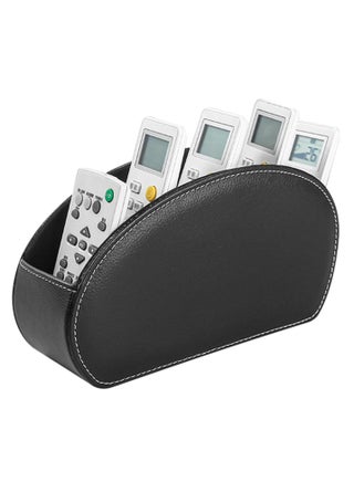 1 Black Remote Control Holder: 5-Pocket PU Leather Desk Organizer for Remotes, Stationery, Notebooks, Pens - pzsku/ZC762803883B3B2189F0CZ/45/1742435631/03cd66a0-61e0-45ca-80ac-b1143efb894e