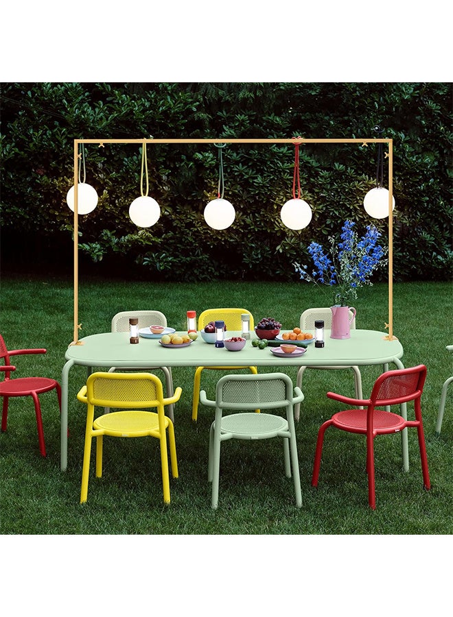 Over The Table Rod Stand with Clamps Adjustable 46-100'' Length 29-55 Height Gold Table Balloon Arch Stand, Metal Decorating Rod Hanging - Image 2