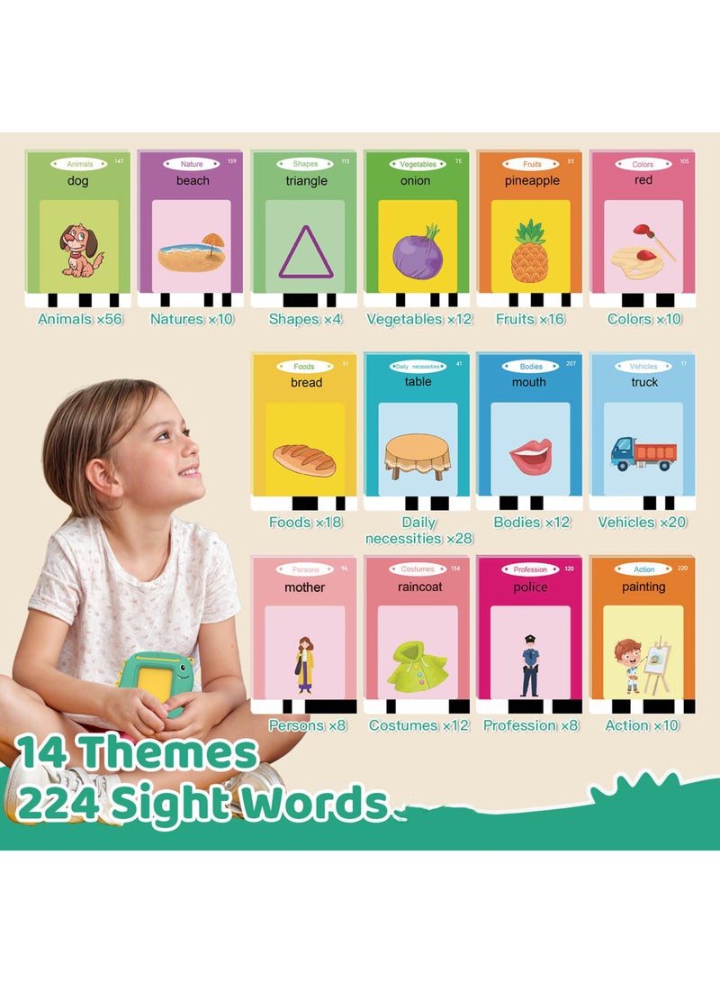 Talking Flash Cards,Toy for Toddler,Autism Sensory Product Speech Therapy Toys,Preschool Kindergarten Educational Toy Sight Words Phonics for 2 3 4 Year Old Boys Girls - Image 3