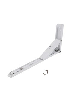 LAWAZIM Bracket - 25x13.5cm White - Heavy Duty Space-Saving One-Touch Adjustable Foldable Wall Shelf Bracket for Wall-Mounted Storage, DIY, Utility Room, Kitchen, Garage, and RV Shelving Solutions  - Image 2