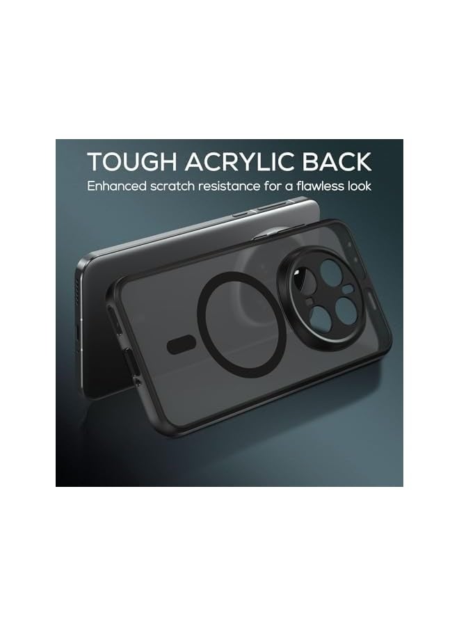 Compatible with Honor Magic 7 Pro Case Cover,Compatible with MagSafe,Compatible with Honor Magic7 Pro 5G PTP-AN10 Built-in Magnetic Anti-Shock Cell Phone Case Black - Image 5