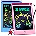 POPERFUN 2Pack LCD Writing Tablet for Kids 85 Inch Doodle Board Drawing Pads Colorflu Reusable Toddler Girl Toys for Ages 3 4 5 6 7 8 Christmas Birthday Gift for Boy Girls in Blue and Pink - Image 3