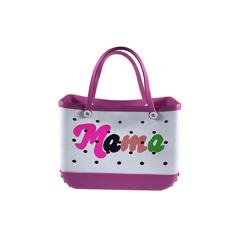 Generic in stock direct cross-border EVA hole beach bag messenger bag travel bag storage large capacity suitcase storage bag Rose mother 
