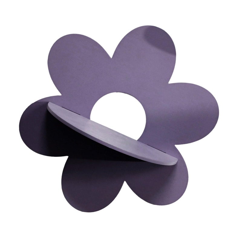 Ms10293 Bohemian Flower Shape Wall Shelf With Crystal Accent For Home Decoration - Image 2