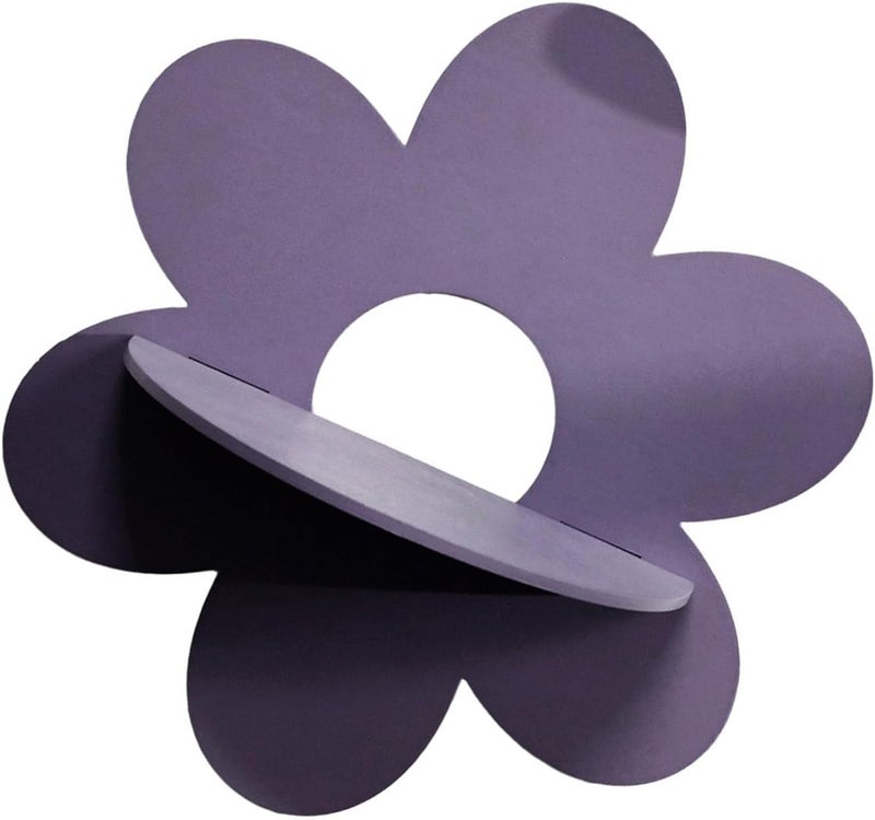 Ms10293 Bohemian Flower Shape Wall Shelf With Crystal Accent For Home Decoration - Image 1