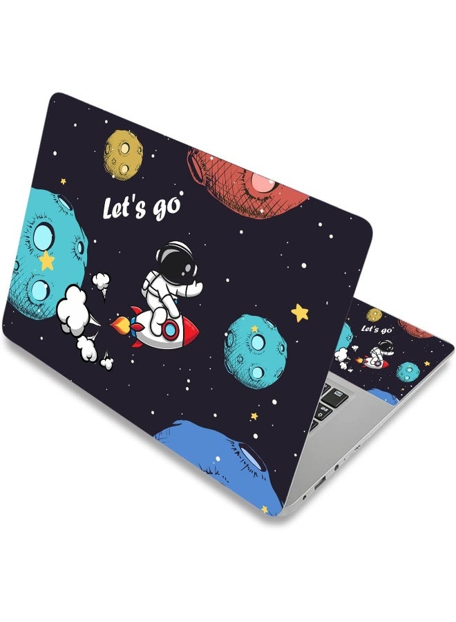 Home Trove Yitanhy 12.1 13 13.3 14 15 15.4 15.6 Inches Personalized Laptop Vinyl Skin Sticker Decal Universal Netbook Skin Sticker Reusable Notebook Pc Art Decal Protector Cover Case (Let'S Go Universe) 