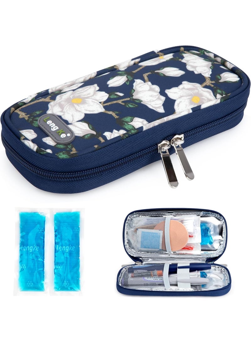 YOUSHARES YOUSHARES Insulin Cooler Travel Case TSA Approved Medication Diabetic Supplies Cooler For Travel Refrigerated Medicine Organizer Bag With 2 Ice Pack 