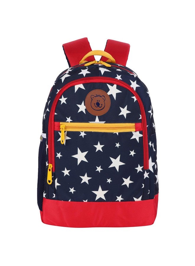 Gear Eco Red Star Kids 15" 13 Ltrs Navy Blue School Backpack (BKPECORDB1505) - Image 1