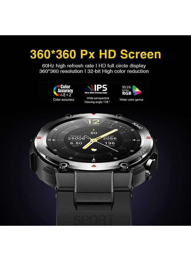 AOLON - Tetra R2 Smart Watch Original 100 exercise modes Men Sports Fitness Tracker Bluetooth Call Blue - Image 1