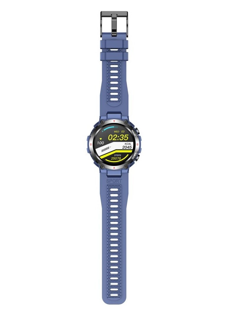 AOLON - Tetra R2 Smart Watch Original 100 exercise modes Men Sports Fitness Tracker Bluetooth Call Blue - Image 1