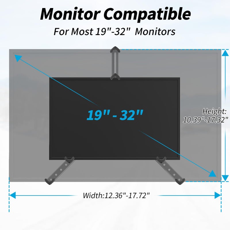 MOUNTUP Universal VESA Mount Adapter Kit, Non-VESA Monitor Mounting Adapter for 19 to 32 inch Computer Screens, Max Load 17.6lbs VESA Adapter, MU0045 - Image 3