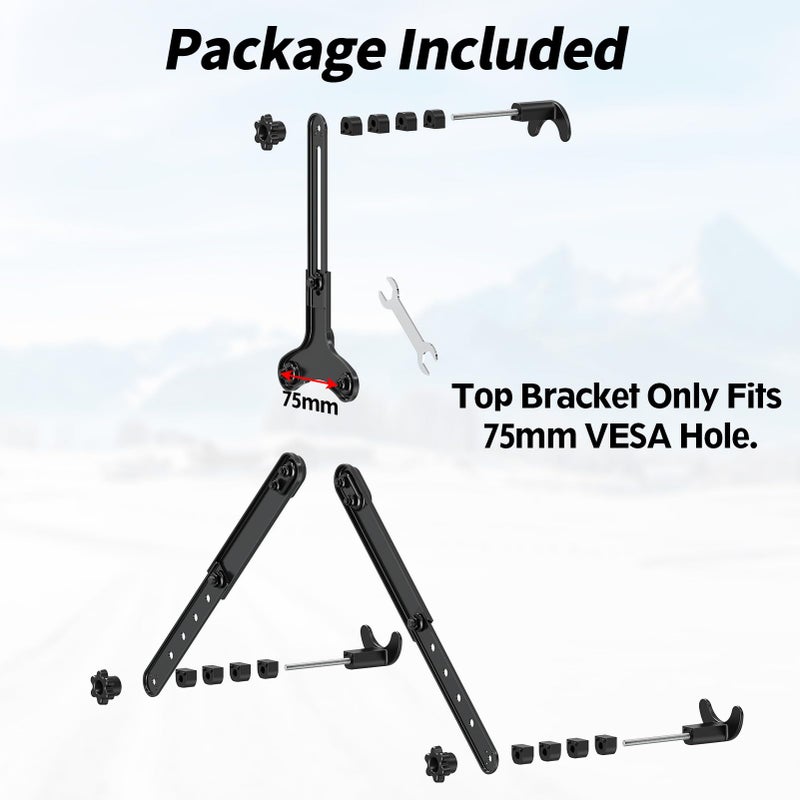 MOUNTUP Universal VESA Mount Adapter Kit, Non-VESA Monitor Mounting Adapter for 19 to 32 inch Computer Screens, Max Load 17.6lbs VESA Adapter, MU0045 - Image 4