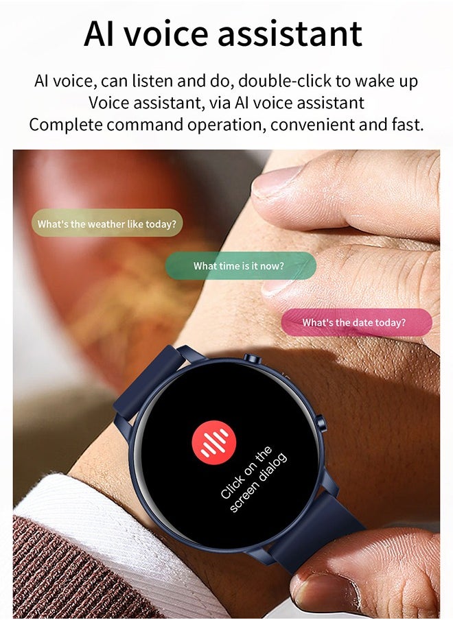 Arabest - Smart Watch,Waterproof Design,Bluetooth Call and Health Check,Compatible with iPhone and Android,Long Battery Life,English and Arabic Language Support(Black) - Image 1