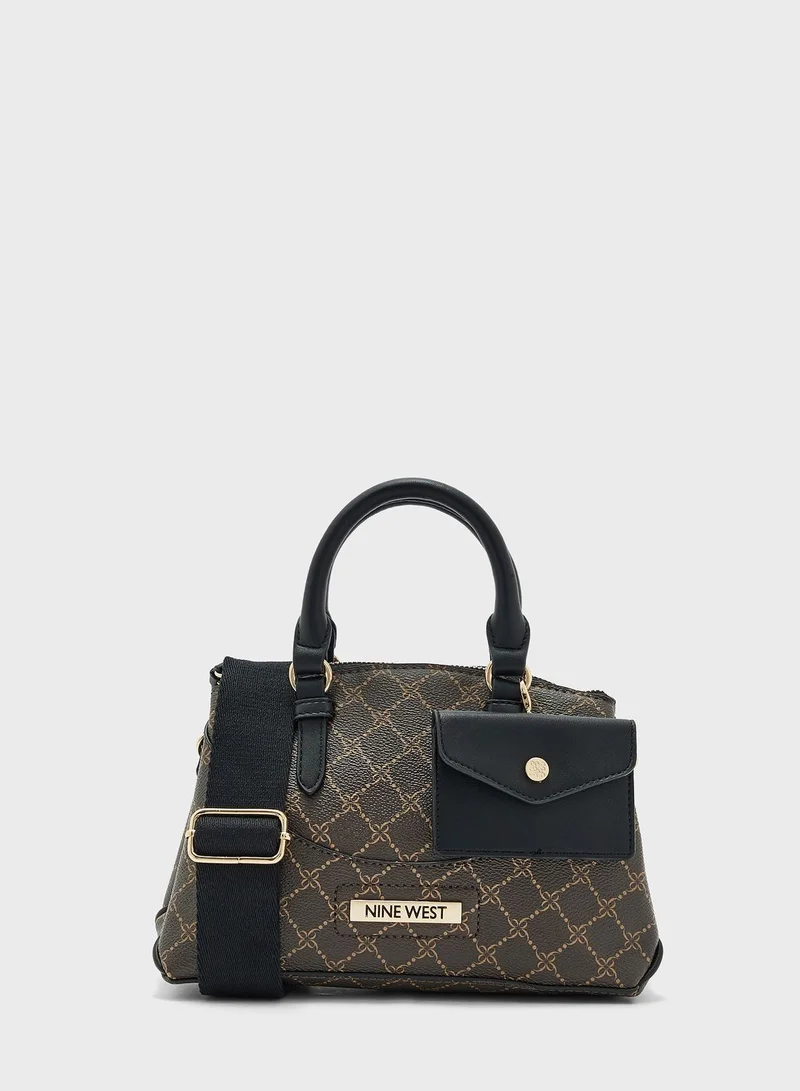 NINE WEST Top Handle Zip Over Satchel