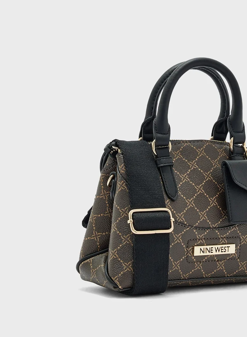 NINE WEST Top Handle Zip Over Satchel