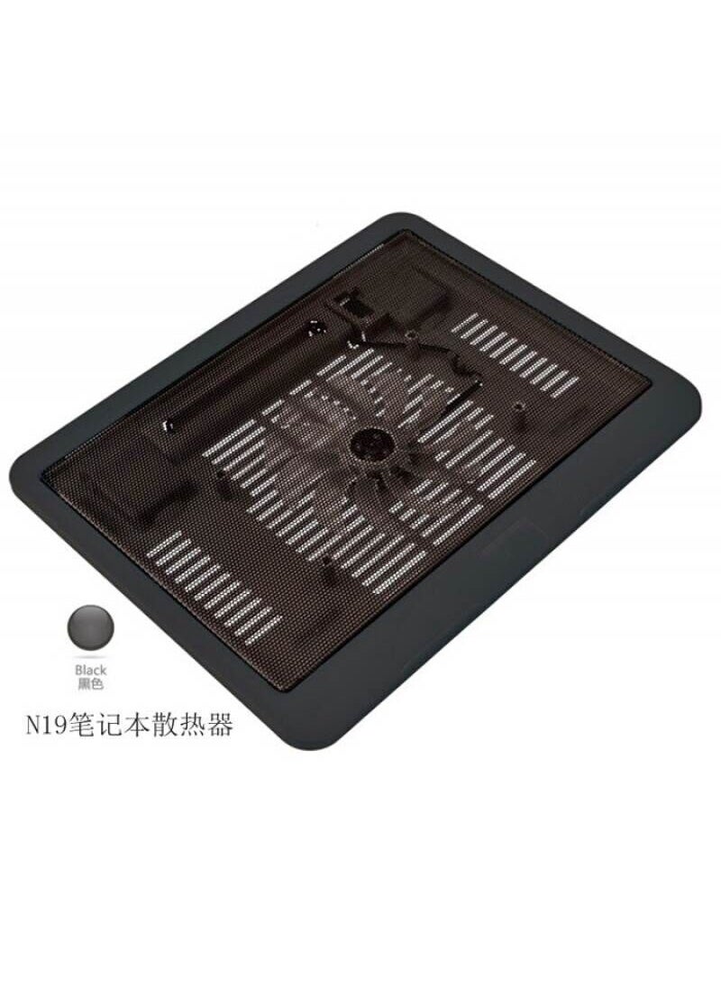 Generic Adjustable Height Notebook Computer Cooler 13-15.6 Inch 4 Fan Lighting Base Exhaust Stands for Laptop Heat Dissipation n19 