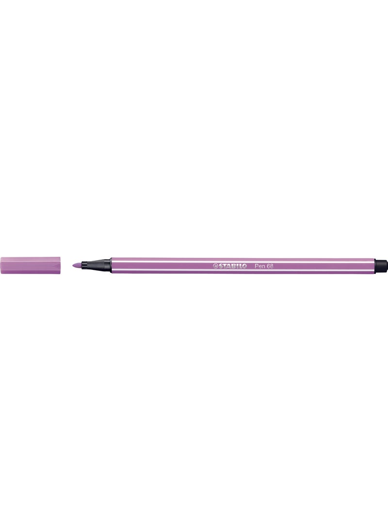 STABILO Pen Felt Tip Pen 68 - Light Lilac 