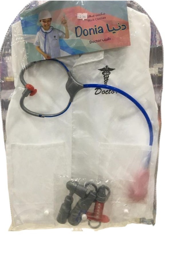 Donia Doctor Roleplay Performance Costume Set 3+ Years  - Image 2