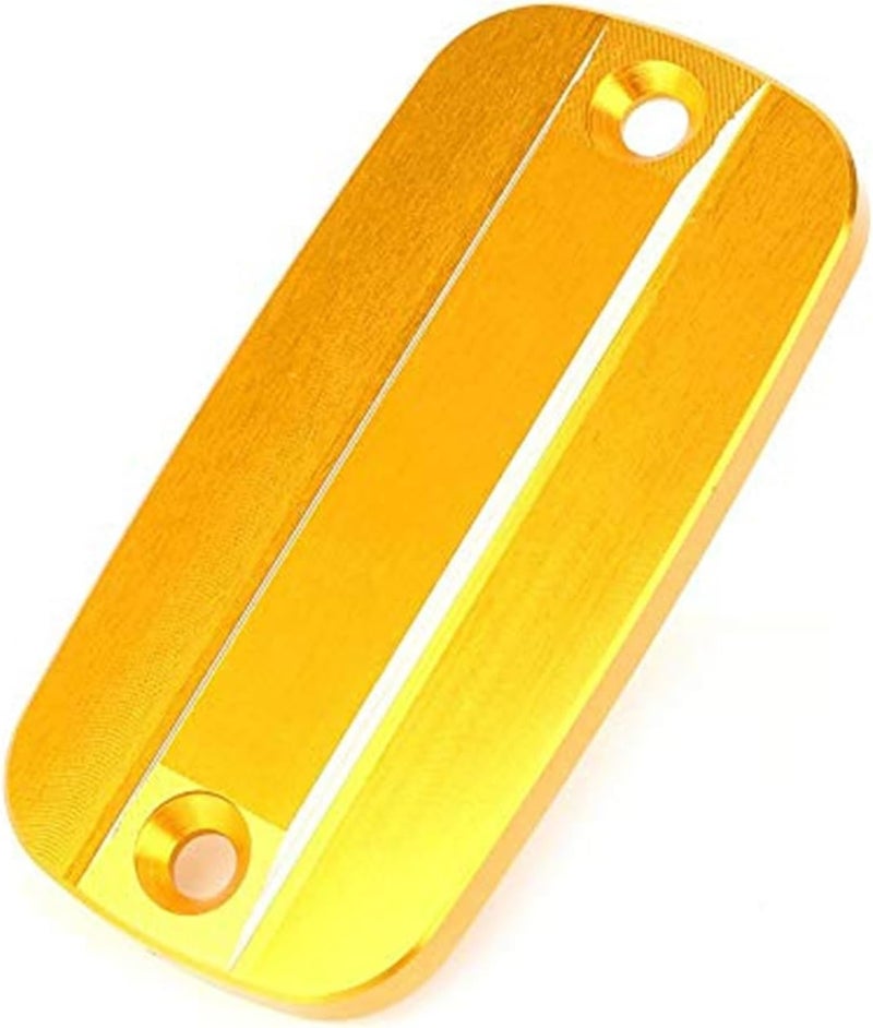 QASULER CNC Brake Fluid Reservoir Cap Cover - Gold - Image 1