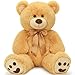 MorisMos 36 inch Big Teddy Bear Stuffed Animal 3ft Large Bear Plush Big Stuffed Bear with Footprints Gifts for Kids Girls Girlfriends Women Easter Birthday Baby Shower Christmas Valentines - Image 2