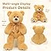 MorisMos 36 inch Big Teddy Bear Stuffed Animal 3ft Large Bear Plush Big Stuffed Bear with Footprints Gifts for Kids Girls Girlfriends Women Easter Birthday Baby Shower Christmas Valentines - Image 4