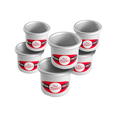 Fat Daddio's Fat Daddios PRD33CASE Anodized Aluminum Round Cake Pans 3 x 3 inch Set of 6 - Image 1