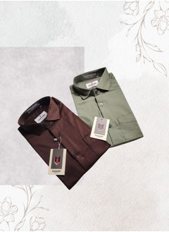 CALZADO CALZADO SHIRT GR2019 – Premium 2 Combo Pack | Satin Full-Sleeve Elegance for Men  - Image 1