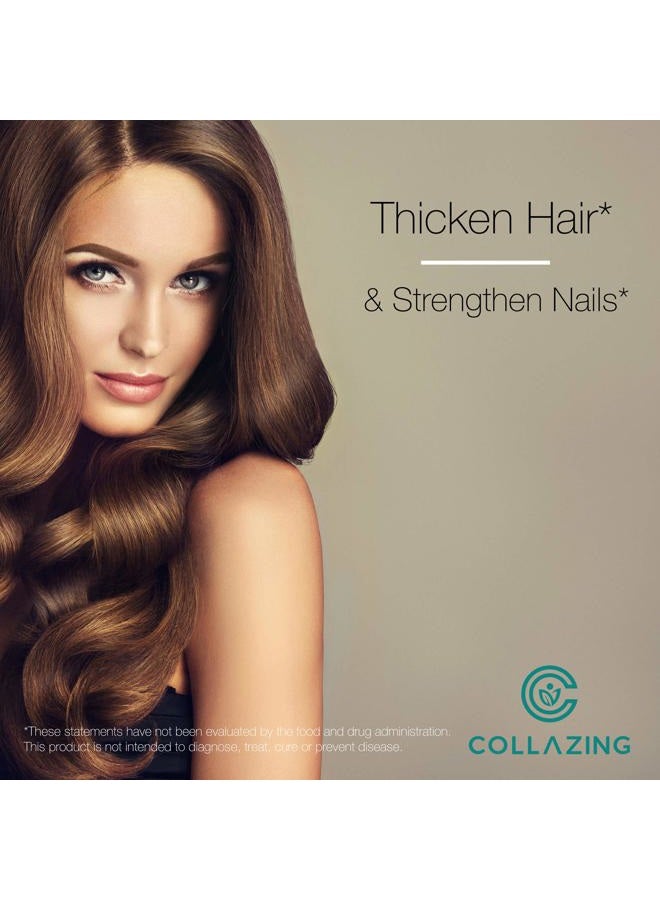 C COLLAZING Alaskan Wild-Caught Marine Collagen Peptides + Hyaluronic Acid + Vitamin C, for Beautiful Skin, Hair and Nails, 120 Capsules - Image 5