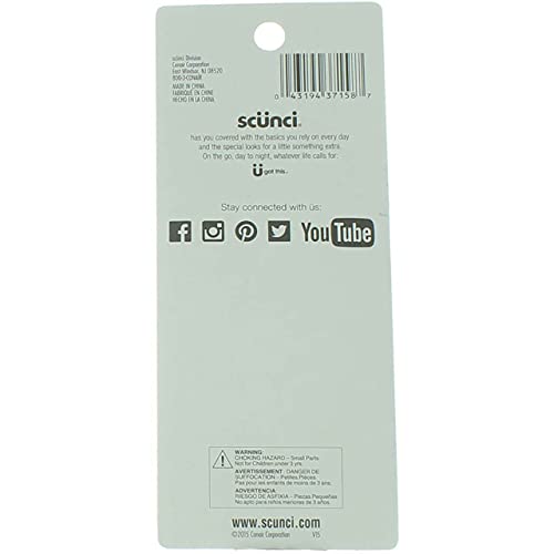 Scunci No-slip Grip Mini Oval Top Jaw Clips, 8 Count - Image 5