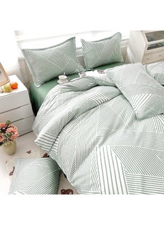 INFOSUN Duvet Cover Set King Size 4 Pcs, Include 1 Quilt Cover 220 x 240cm & 2 Pillow Cases 45 x 74cm & 1 Bedsheet 230 x 250cm, Super Soft Quality Cotton Bedding Set, NO Comforter  - Image 3