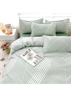 INFOSUN Duvet Cover Set King Size 4 Pcs, Include 1 Quilt Cover 220 x 240cm & 2 Pillow Cases 45 x 74cm & 1 Bedsheet 230 x 250cm, Super Soft Quality Cotton Bedding Set, NO Comforter  - Image 2